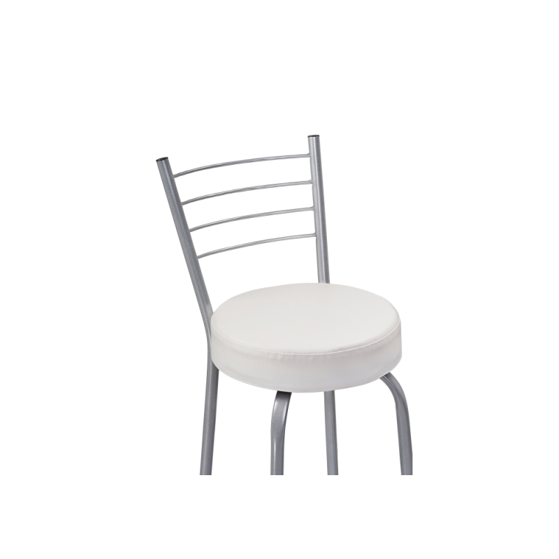 Барный стул Kuroda белый полимер / светлый мусс