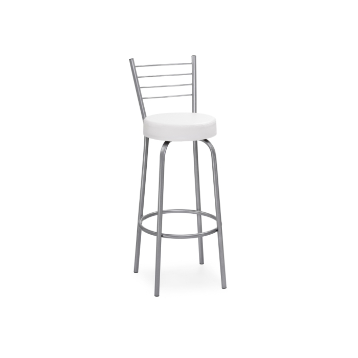 Барный стул Kuroda белый полимер / светлый мусс