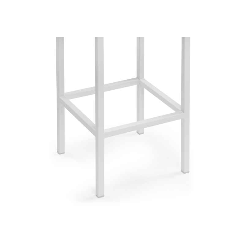 Барный стул Лофт катания дасти блю / белый матовый