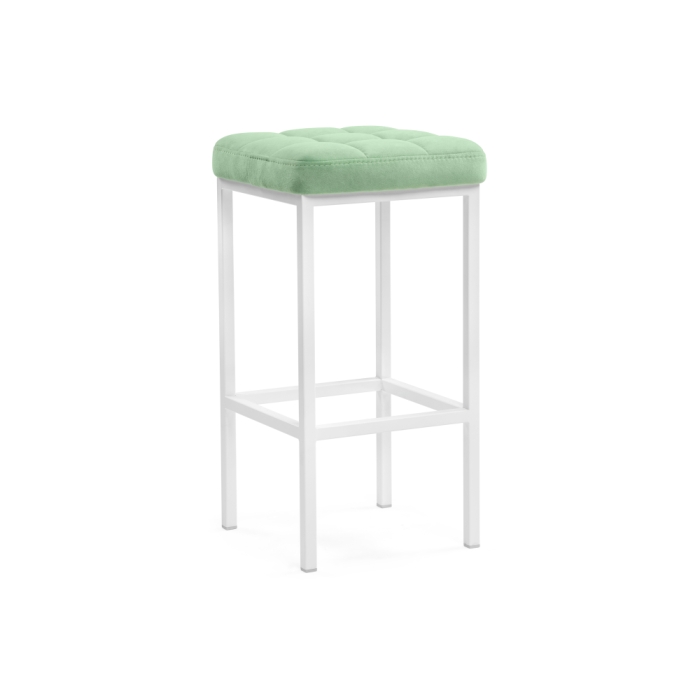 Барный стул Лофт катания минт / белый матовый