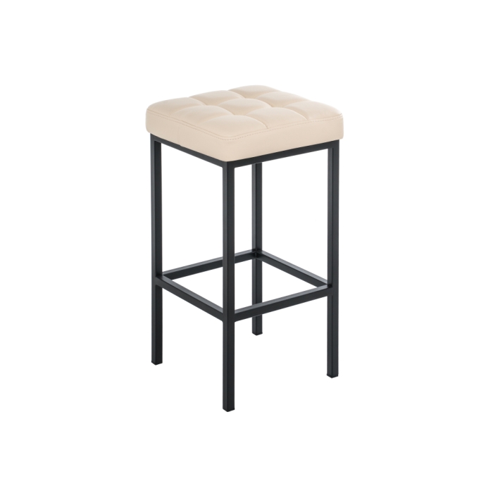 Барный стул Лофт кожзам d1 / черный матовый