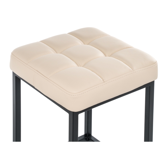 Барный стул Лофт кожзам d1 / черный матовый