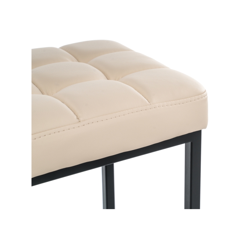 Барный стул Лофт кожзам d1 / черный матовый