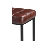 Барный стул Лофт кожзам мустанг браун / черный матовый