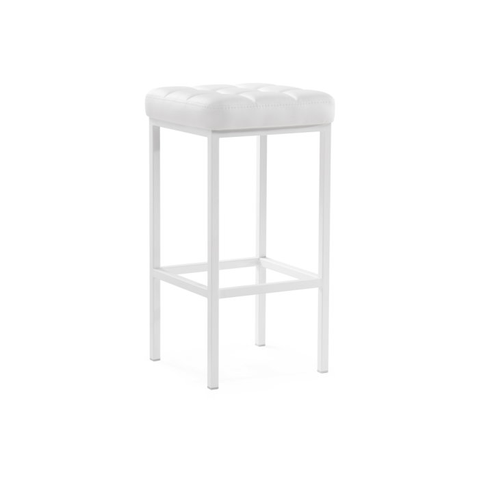 Барный стул Лофт линкольн белый / белый матовый