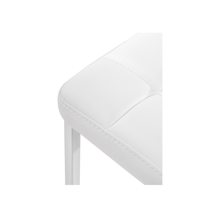 Барный стул Лофт линкольн белый / белый матовый