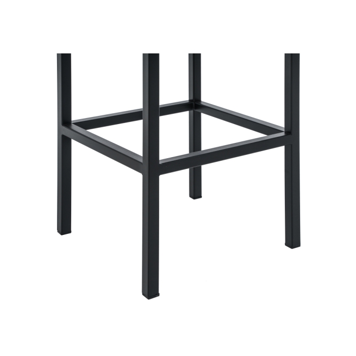 Барный стул Лофт рогожка графит / черный матовый