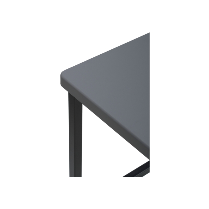 Барный стул Лофт темно-серый / черный матовый