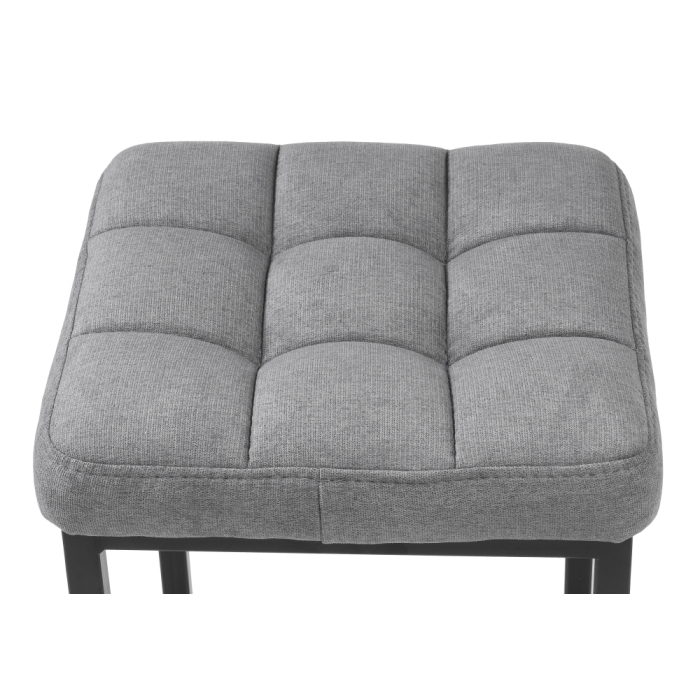 Барный стул Лофт ткань канди грей / черный матовый