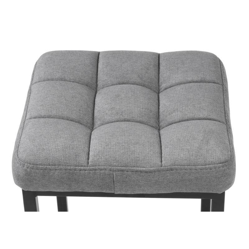 Барный стул Лофт ткань канди грей / черный матовый