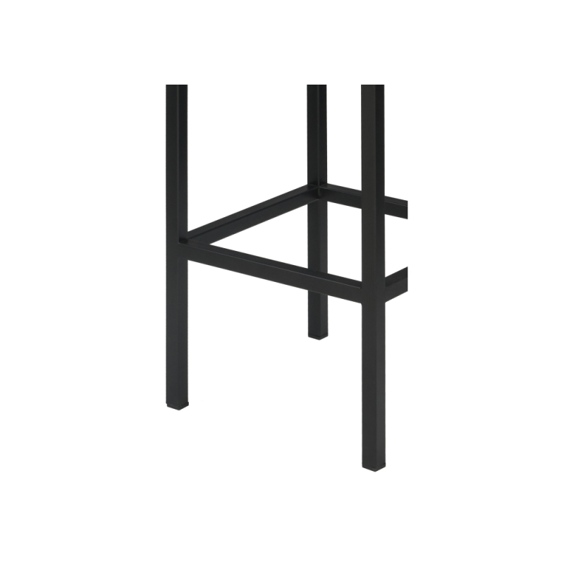 Барный стул Лофт ткань канди крем / черный матовый