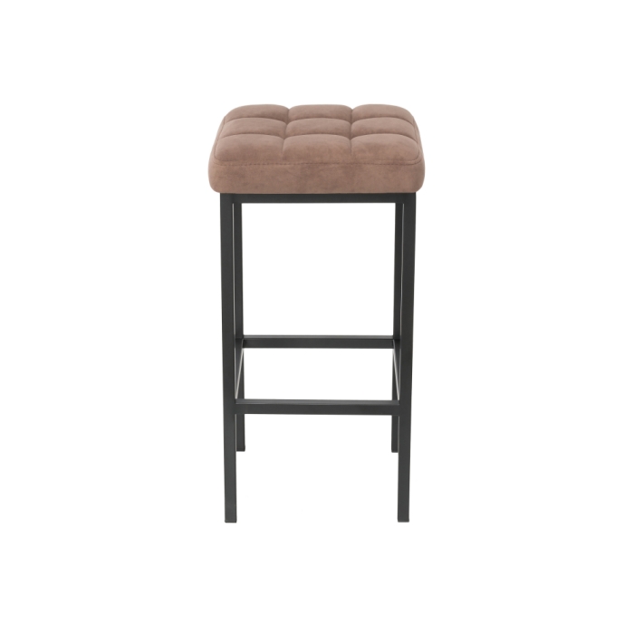 Барный стул Лофт ткань катания корица / черный матовый