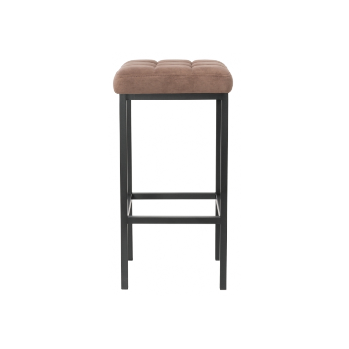 Барный стул Лофт ткань катания корица / черный матовый