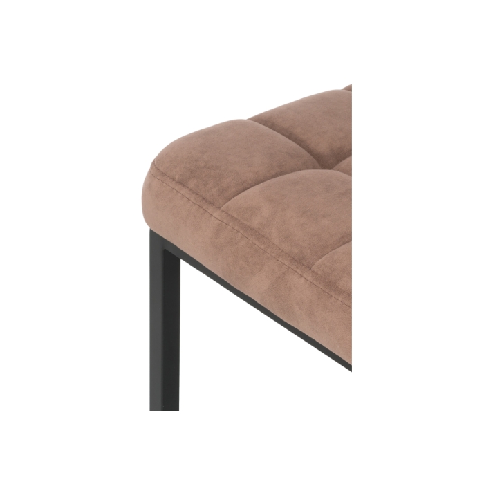 Барный стул Лофт ткань катания корица / черный матовый