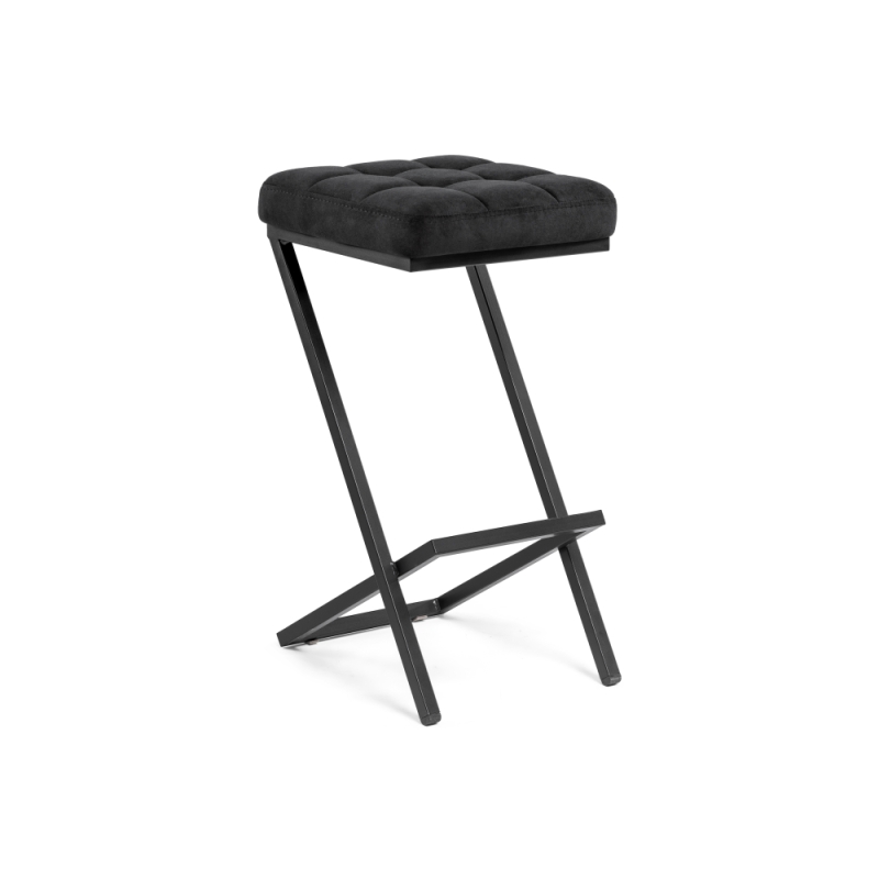 Полубарный стул Амаури катания блэк / черный матовый