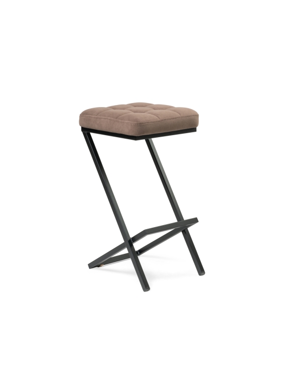 Полубарный стул Амаури катания корица / черный матовый