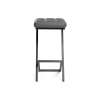 Полубарный стул Амаури темно-серый / черный матовый