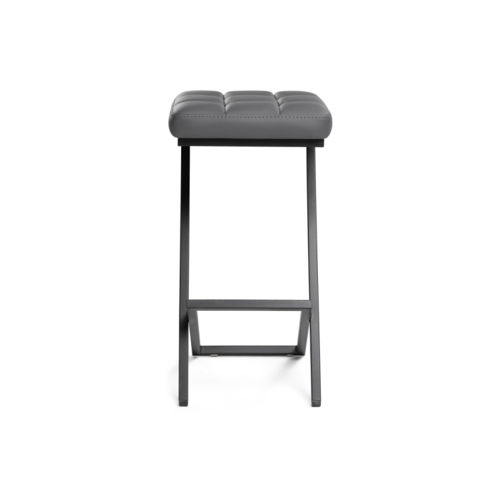 Полубарный стул Амаури темно-серый / черный матовый