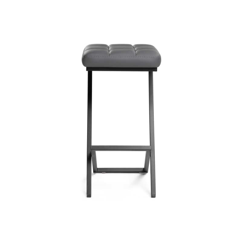 Полубарный стул Амаури темно-серый / черный матовый