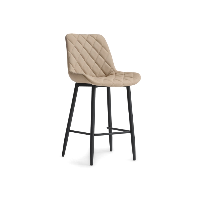 Полубарный стул Баодин Б/К бежевый / черный