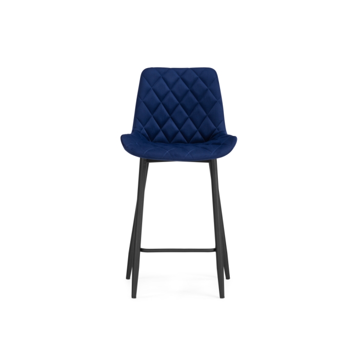 Полубарный стул Баодин Б/К синий / черный