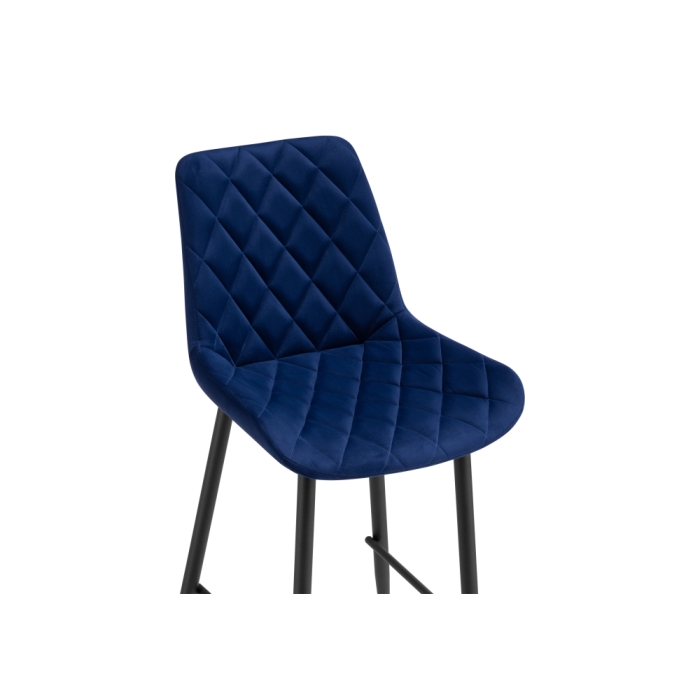 Полубарный стул Баодин Б/К синий / черный