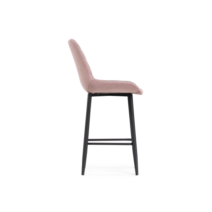 Полубарный стул Баодин К Б/К розовый / черный