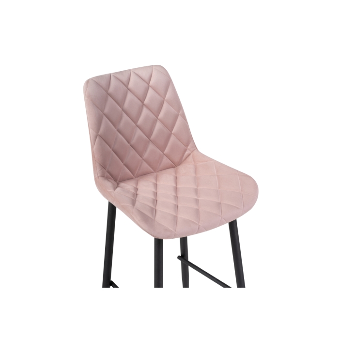 Полубарный стул Баодин К Б/К розовый / черный