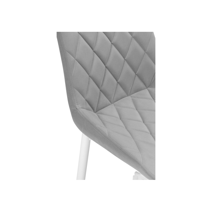 Полубарный стул Баодин К Б/К светло-серый / белый