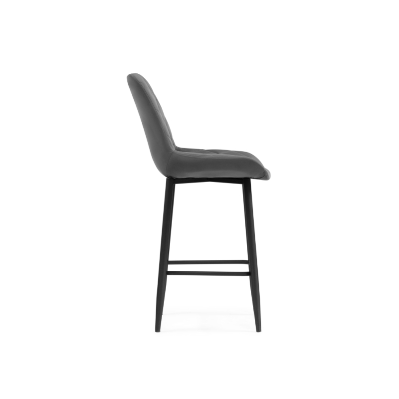 Полубарный стул Баодин К Б/К темно-серый / черный