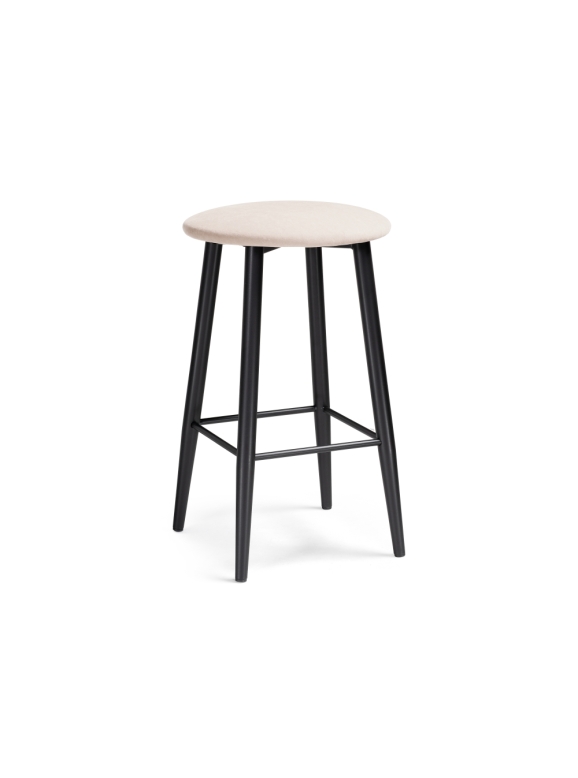 Полубарный стул Гангток катания айвори / черный матовый