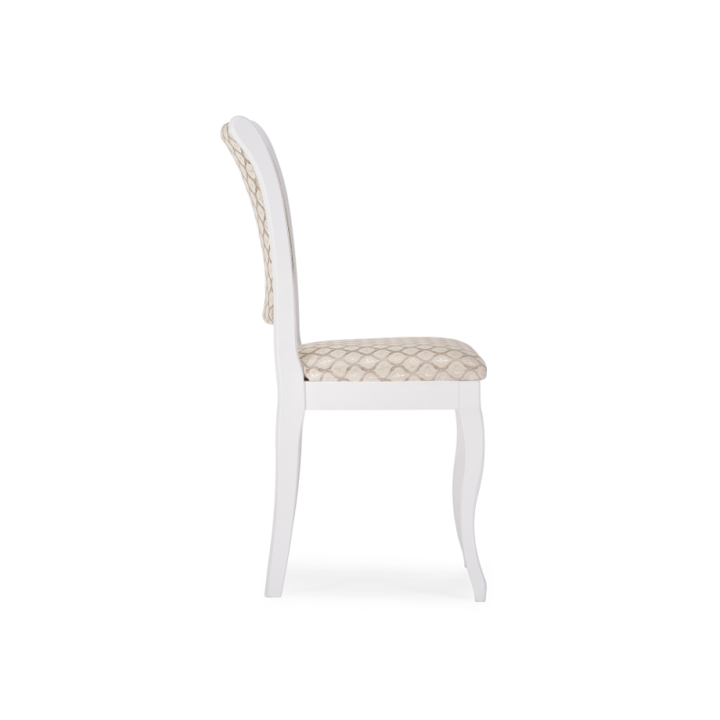 Деревянный стул Фабиано белый / бежевый