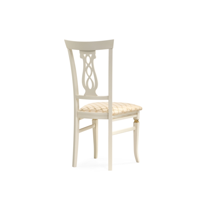 Деревянный стул Флавиан слоновая кость / золото