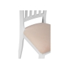 Деревянный стул Фрезино бежевый велюр / белый