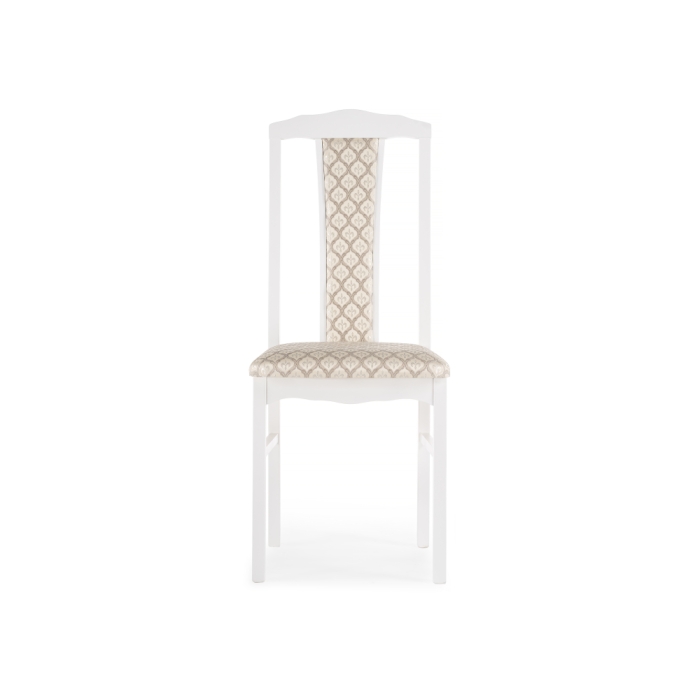 Деревянный стул Гроджин белый / бежевый