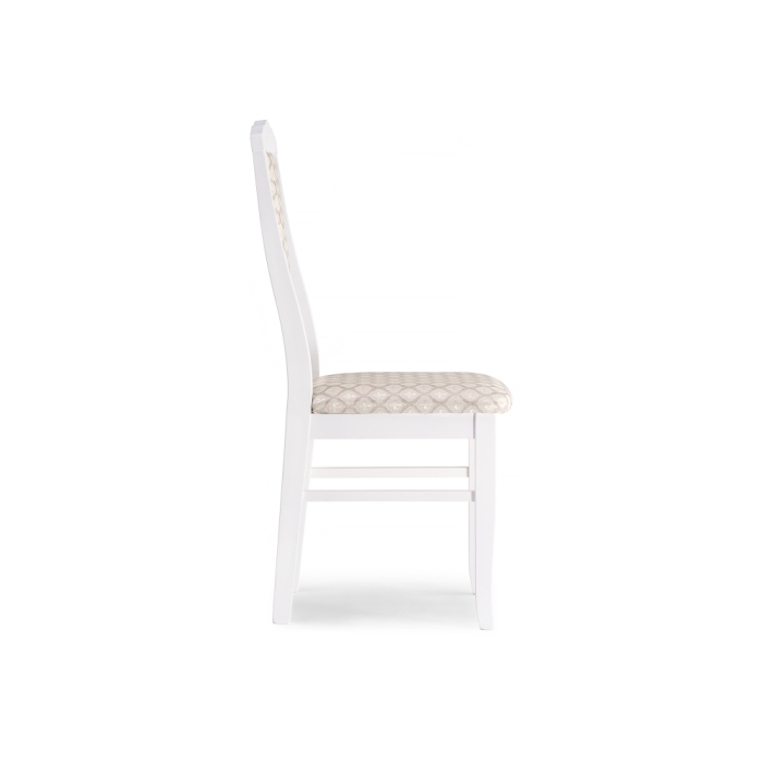 Деревянный стул Гроджин белый / бежевый
