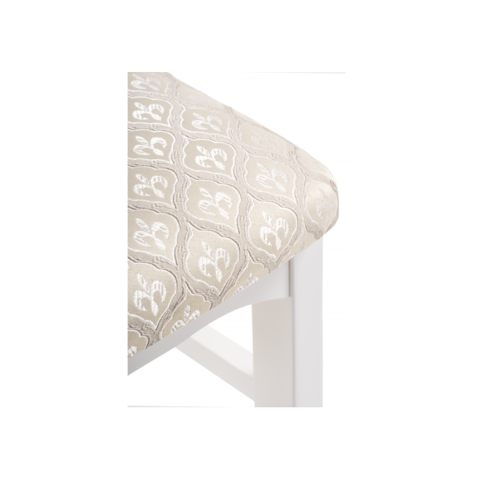 Деревянный стул Гроджин белый / бежевый