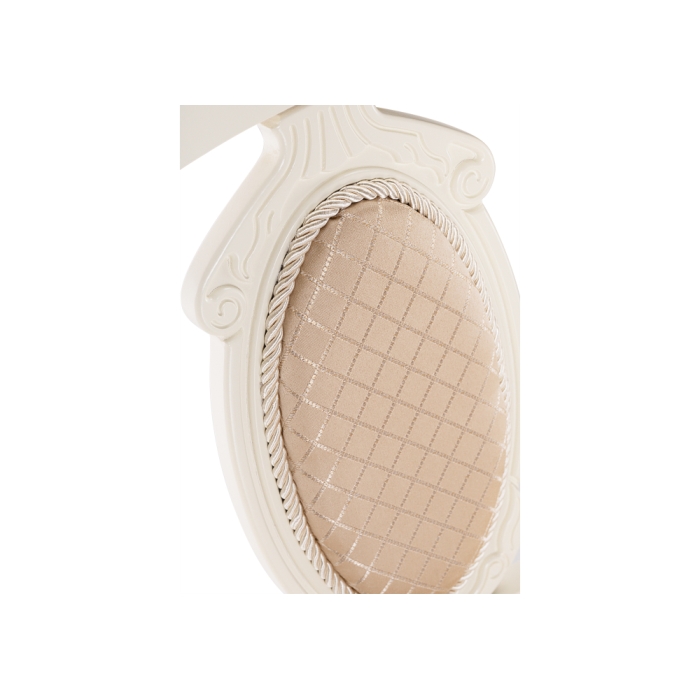 Деревянный стул Лино молочный / ромб 02