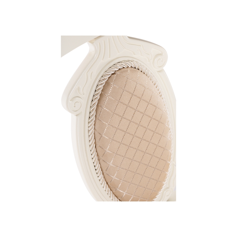 Деревянный стул Лино молочный / ромб 02