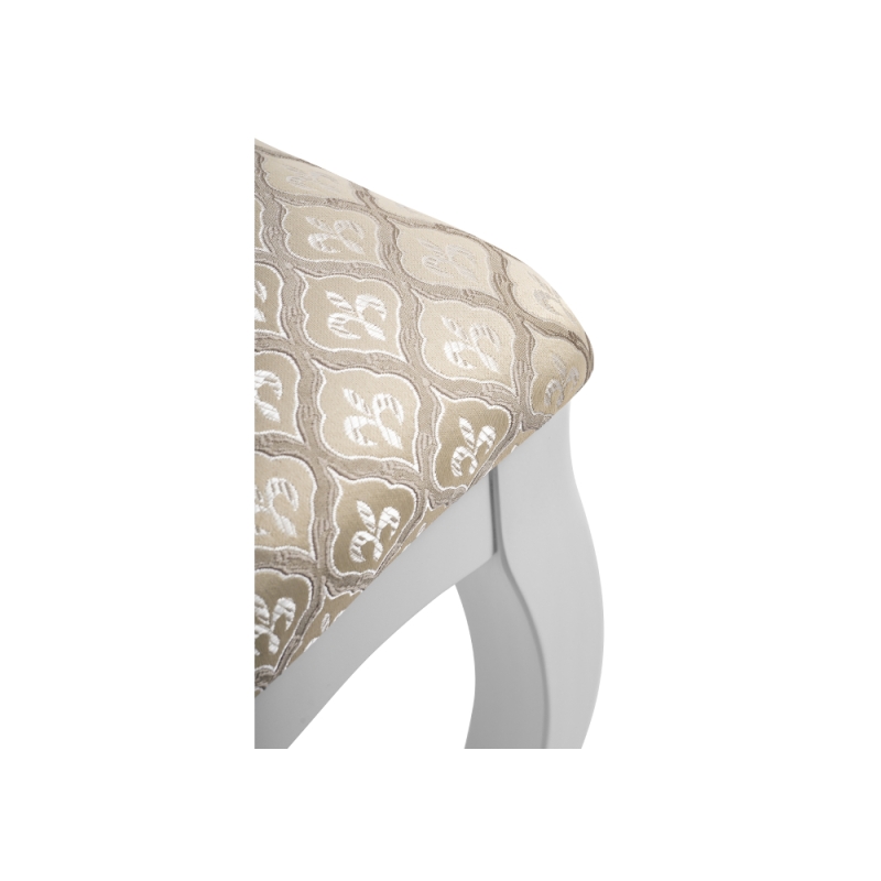 Деревянный стул Луиджи белый / бежевый