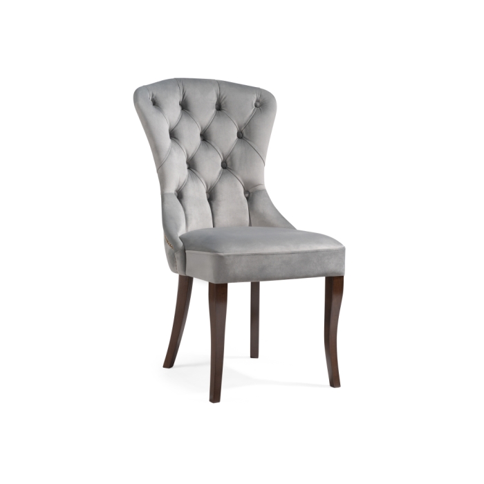 Деревянный стул Милано 1 серый / орех