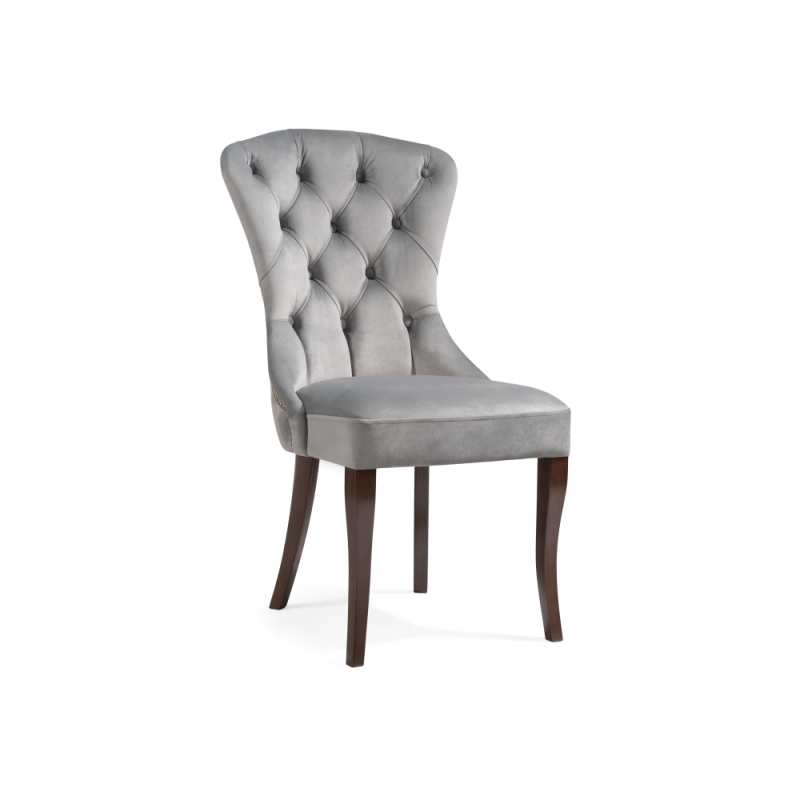 Деревянный стул Милано 1 серый / орех