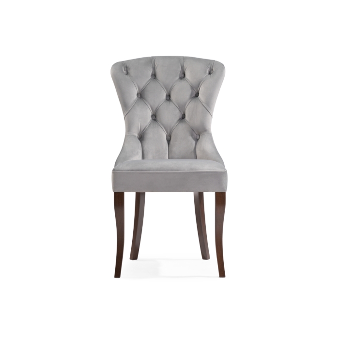 Деревянный стул Милано 1 серый / орех