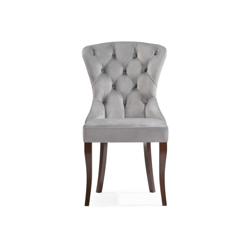 Деревянный стул Милано 1 серый / орех