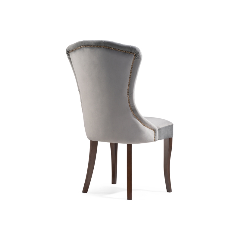 Деревянный стул Милано 1 серый / орех