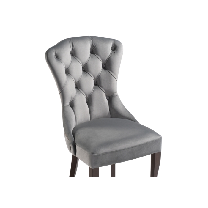 Деревянный стул Милано 1 серый / орех