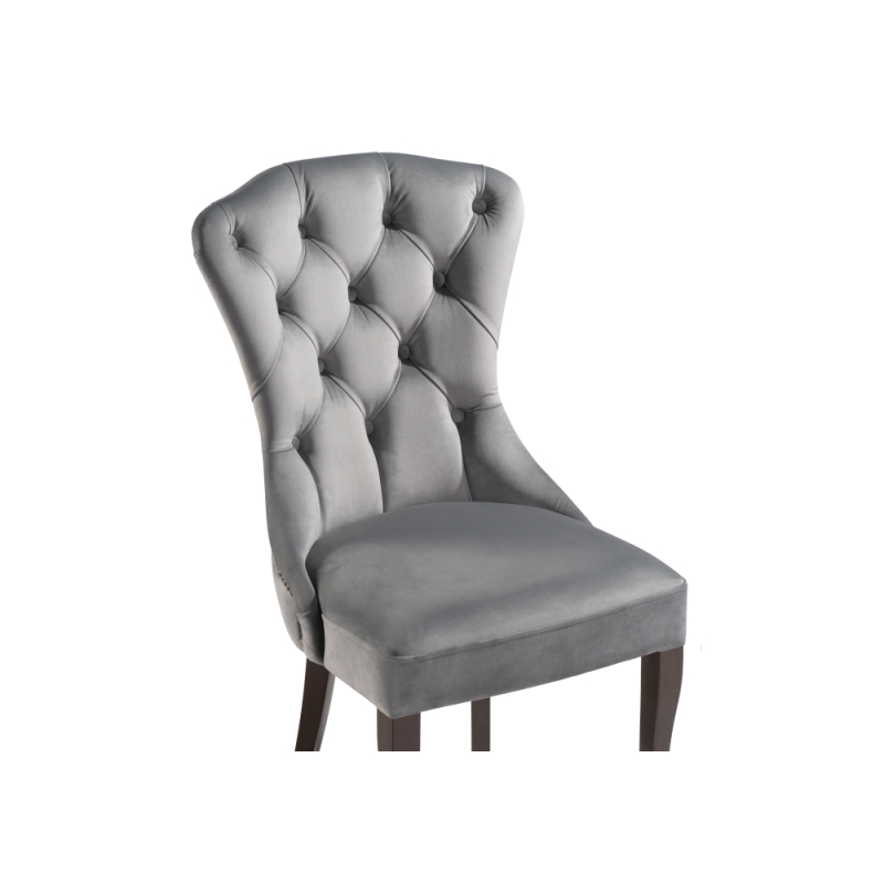 Деревянный стул Милано 1 серый / орех