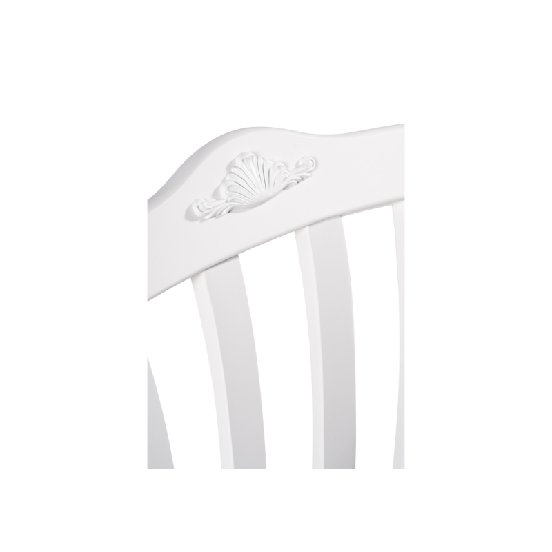 Деревянный стул Виньетта белый / лайн белый люкс