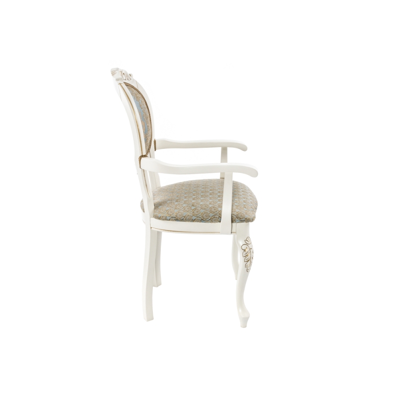 Кресло Adriano 2 молочный / патина