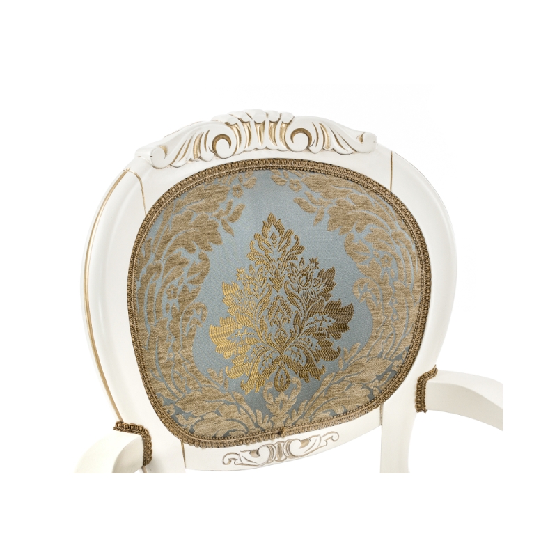 Кресло Adriano 2 молочный / патина